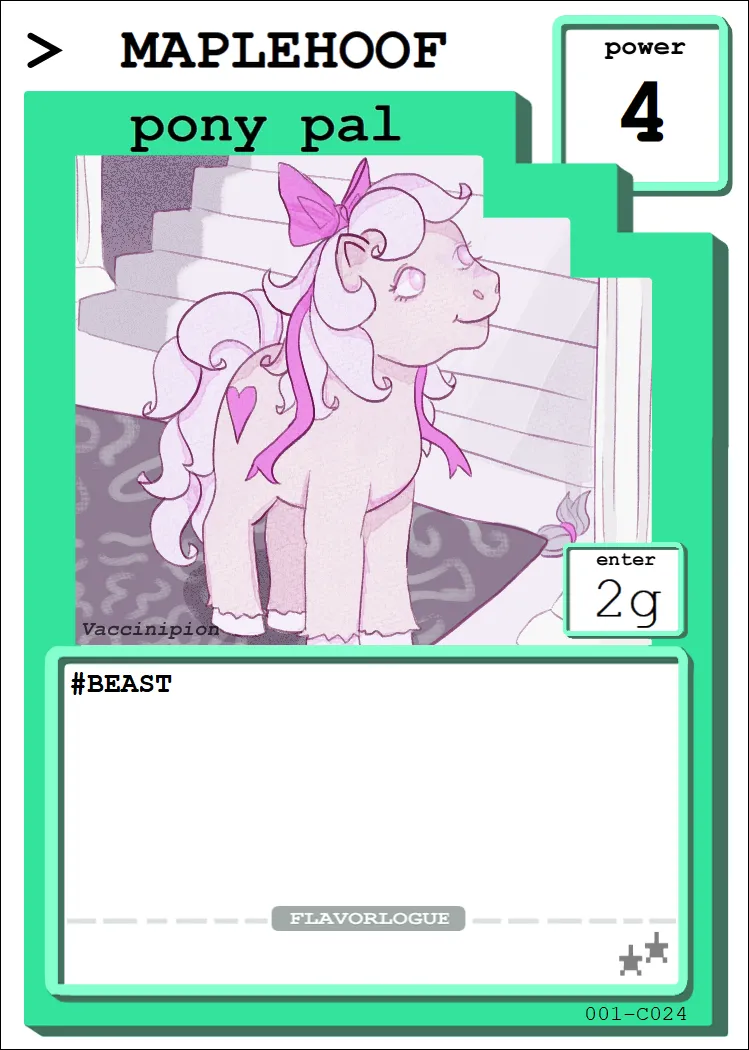 MAPLEHOOF - pony pal